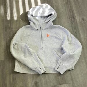 Lululemon Cropped Orange Theroy Hoodie
